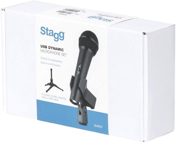 STAGG - SUM 20 USB DYNAMIC MICROPHONE SET